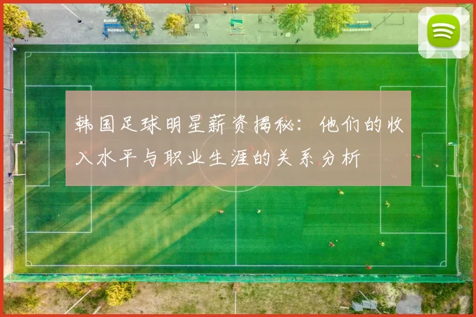 韩国足球明星薪资揭秘：他们的收入水平与职业生涯的关系分析